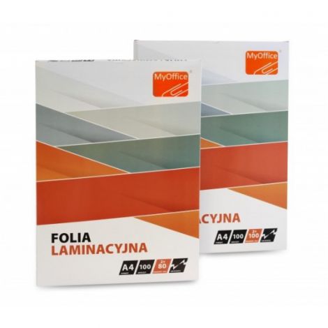 Folia laminacyjna MyOffice arkusz A4/100/80mic